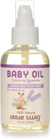 img 4 attached to 🌿 Little Twig All Natural Baby Oil: Gentle Lavender Scent for Sensitive Skin - 4 Fluid Oz