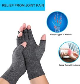img 1 attached to 🧤 Ultimate Relief: Compression Arthritis Gloves - Soothe Aching Joints with Unmatched Support