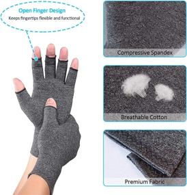 img 2 attached to 🧤 Ultimate Relief: Compression Arthritis Gloves - Soothe Aching Joints with Unmatched Support