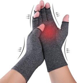 img 4 attached to 🧤 Ultimate Relief: Compression Arthritis Gloves - Soothe Aching Joints with Unmatched Support