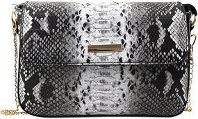 img 1 attached to 👜 Exquisite CLARA Fashion Snakeskin Envelope Shoulder Women's Handbags & Wallets: Unmatched Style and Versatility