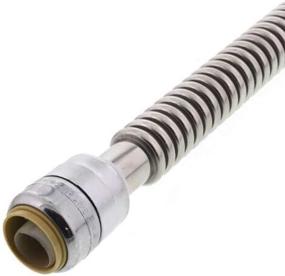 img 3 attached to 🦈 SharkBite SS3094FLEX24LF Water Heater Connector: Reliable Push-To-Connect Copper, PEX, CPVC Hose - 1" X 1" FIP X 24