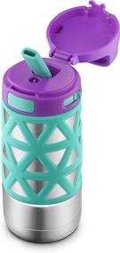 img 2 attached to 🧃 Max Vacuum Insulated Stainless Steel Water Bottle for Kids with Silicon Sleeve