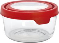 🍒 anchor hocking trueseal glass food storage container - airtight lid, cherry, 7 cup capacity: optimal food preservation логотип