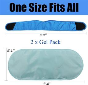 img 3 attached to Large Ice Pack (2 Pack) for Jaw, Head, and Chin – Reusable Hot/Cold Gel Packs for TMJ, Oral/Facial Surgery, Dental Implants – Pain Relief