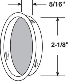 img 1 attached to 💪 Premium Prime-Line N 7209 Mortise Closet Door Pulls - Stamped Steel, Satin Nickel Finish - Pack of 2: Durability, Style, and Convenience!