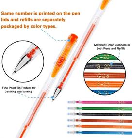 img 1 attached to 🖊️ Gel Pens Set, Tanmit 240 Colored Gel Pen Set with Refills - Ideal for Adults Coloring Books, Drawing, Art Projects - No Duplicate Colors!