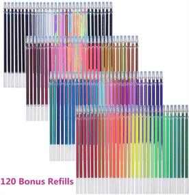 img 2 attached to 🖊️ Gel Pens Set, Tanmit 240 Colored Gel Pen Set with Refills - Ideal for Adults Coloring Books, Drawing, Art Projects - No Duplicate Colors!