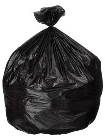 img 4 attached to AmazonCommercial 16 Gallon Trash Bags - 24x32 inches - 1 MIL Black Commercial Garbage Bags - Pack of 150