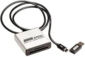 img 1 attached to Hoodman Steel31 Dual-Slot USB 3.1 Gen 1 Type-C Memory Card Reader: SD & CompactFlash