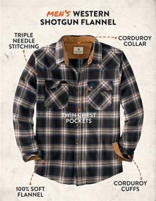 img 1 attached to 🔫 Legendary Whitetails Shotgun Western Flannel: The Ultimate Men's Clothing for Stylish Shirts
