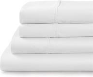 🛏️ 1000 thread count full size cotton sheet set, white - 4 piece 100% supima cotton sheets - soft, silky & luxurious sateen weave, fits mattress up to 20 inches deep pocket - tranquil nights logo