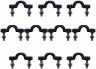 🛶 10 pack durable nylon bungee deck loops tie down pad eye set for kayaks, canoes, or boats with screws and nuts logo