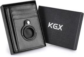 img 3 attached to Secure and Stylish KGX Apple AirTag Wallet Holder for Enhanced Tracking