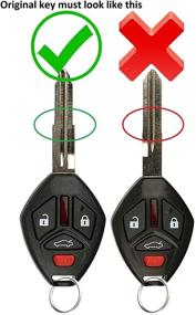 img 1 attached to Корпус ключа без ключа для Mitsubishi Eclipse Galant 2007-2012 OUCG8D-620M-A