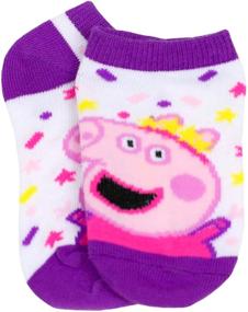 img 2 attached to Носки Peppa Pig No Show для маленьких девочек - набор из 5 пар