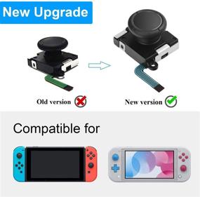 img 3 attached to 🎮 Enhance Your Gaming Experience with 4 Pack Joycon Joysticks - Replacement Analog Thumb Sticks for Nintendo Switch Joycon and Switch Lite, Complete with Metal Buckles, Screwdrivers, Pry Tools, and Thumb Grip Caps!