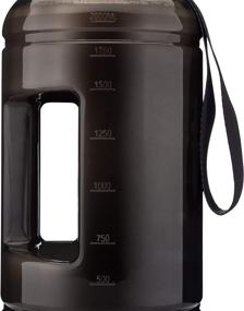 img 2 attached to 💧 2.2-Liter BPA-Free Water Jug with Time Markers - Eastman Tritan Half Gallon Bottle for Motivation and Hydration with Shaker Spout