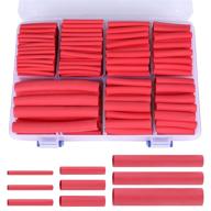 415 pcs 3:1 red heat shrink tubing assortment kit large diameter 7 size logo