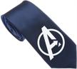 uyoung avengers multi colored woven skinny men's accessories and ties, cummerbunds & pocket squares logo