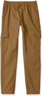 👖 comfortable and stylish: u.s. polo assn. boys' twill jogger pant for a trendy look logo