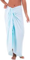 👙 shu-shi women's beach sarong swimsuit cover-up in a variety of solid colors logo