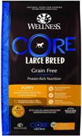 🐶 premium wellness core grain free dog food for large breed puppies - high protein, natural, made in the usa logo