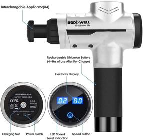 img 3 attached to 💪 High Torque Brushless Motor Muscle Massage Gun for Athletes - Ideal for Back Pain Relief and Muscles Recovery Massage