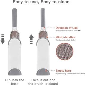 img 2 attached to Remover Brushes Self Cleaning Double Sided Reusable