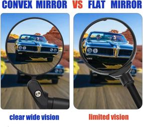 img 2 attached to Enhance Safety with Eleckal Bike Mirror: 2pcs Wide Angle Rear View Mirrors for Mountain & Road Bikes