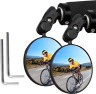 enhance safety with eleckal bike mirror: 2pcs wide angle rear view mirrors for mountain & road bikes logo