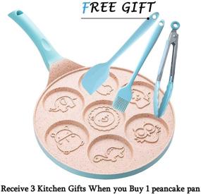 img 2 attached to 🥞 Pancake Pan Nonstick - Blue Animal Pancake Griddle - Fun Pancake Mold for Kids by DAYOOH