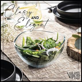 img 3 attached to 🍽️ Elevate Your Serveware Collection with Vikko Glass Serving - Exquisite Design!