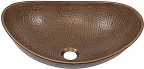 img 3 attached to 🚰 Sinkology SB305-19AC Confucius 19-inch Vessel Antique Copper Bath Sink: Handmade Elegance at Its Finest