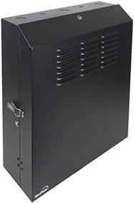 img 2 attached to 📦 NavePoint 5U Low Profile Vertical Wall Mount Enclosure with 20 Inch Switch Depth, Patch Panel Cabinet in Black