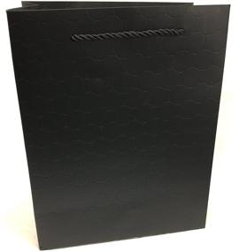 img 3 attached to Black Gift Bags with Handles - 12 pcs of Medium 8x5X10 Luxury Paper Shopping Bags: Premium Quality, Heavy Duty, Modern, Fancy, Matte, Elegant & Embossed - Perfect for Wedding, Guests, Birthday, Bridal, Baby Shower & Merchandise