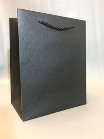 img 2 attached to Black Gift Bags with Handles - 12 pcs of Medium 8x5X10 Luxury Paper Shopping Bags: Premium Quality, Heavy Duty, Modern, Fancy, Matte, Elegant & Embossed - Perfect for Wedding, Guests, Birthday, Bridal, Baby Shower & Merchandise