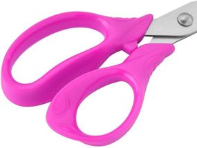 img 3 attached to 🖇️ KUONIIY 5" Left-Handed Kids Scissors, Soft Comfort-Grip Handles - Assorted Colors, 12 Pack: Efficient Cutting Tools for Lefties!