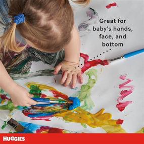 img 1 attached to 🧻 Huggies Simply Clean Unscented Baby Wipes - 704 Fragrance-Free Diaper Wipes in 11 Flip Lid Packs