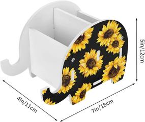 img 1 attached to Sunflower Organizer Accessories Multifunctional Stationery