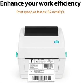 img 1 attached to 🖨️ High-Speed Thermal Shipping Label Printer - Direct Thermal Printer for Amazon, eBay, Etsy, Shopify - 4x6 Label Printer with Multi-functional Printing - Comparable to Dymo 4X