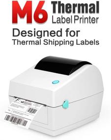 img 3 attached to 🖨️ High-Speed Thermal Shipping Label Printer - Direct Thermal Printer for Amazon, eBay, Etsy, Shopify - 4x6 Label Printer with Multi-functional Printing - Comparable to Dymo 4X