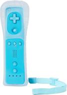 🎮 blue wireless wii remote controller & nunchuck set by yudeg with silicon case for wii and wii u (non-motion plus support) logo