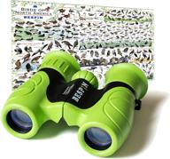 bespin binoculars for kids: enhance wildlife exploration with high-resolution real optics and reversible bird map logo