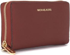 img 3 attached to MICHAEL Michael Kors Leather Continental