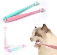 emmeliestella pet toothbrush: 360° safety, soft silicon, and easy to use logo