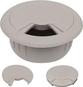 img 4 attached to Organize Your Workspace with the CordAway Round 🖥️ Plastic Desk Grommet for Home Office and Industrial Hardware