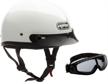 motorcycle helmet cruiser street goggles logo