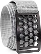 👔 stylish gunmetal buckle black men's accessories with honeycomb belts logo