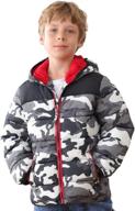warm winter coat with hood for boys - thicken puffer jacket, waterproof parka, lightweight outdoor jacket by hzxvic logo